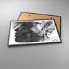 Gerahmtes Poster - Schwarzer Rahmen - Frau Linie Kunst. - Produktbild-Vorschau 3