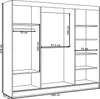 Kleiderschrank Lili mit Lamellen 250 cm inklusive 3 Produktbild-Vorschau 6