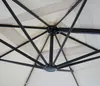 Close-up view of the internal structure of an umbrella, showing the metal frame and fabric. Anteprima dell’immagine prodotto