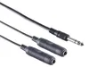 Klinkenstecker 6,3mm/ 2 Klinkenbuchse 6,3mm, 0,2m Produktbild-Vorschau 2