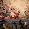 Muralo Vlies Fototapete BLUMEN Blätter Pflanzen Natur Retro Produktbild-Vorschau 4