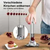 tragbar Entkerner,Schwerer Kirschenentkerner aus Edelstahl Produktbild-Vorschau 5