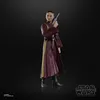 A Star Wars action figure of Padmé Amidala, holding a blaster, against a black background. Náhled obrázku produktu