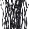 A close-up view of many black strands of material, likely a room divider, against a white background. Náhled obrázku produktu