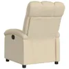 vidaXL Poltrona relax in tessuto crema Anteprima dell’immagine prodotto 5