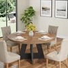 Tribesigns Farmhouse, tavolo da pranzo rotondo da 120 cm Anteprima dell’immagine prodotto 10