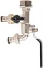 A product shot of a water splitter valve on a white background. Anteprima dell’immagine prodotto
