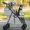 2 Etagen Hundewagen klappbar Haustierwagen für Hunde Katzen Produktbild-Vorschau 2