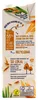The image shows the side of a carton with marketing text and graphics about the product's packaging and sourcing. Produktbild-Vorschau