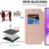 Diagrams and text explaining RFID blocking technology and product features. Produktbild-Vorschau