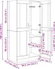 vidaXL Šatní skříň Smoked Oak 82,5x51,5x180 cm výrobek ze Náhled obrázku produktu 8