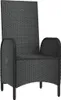 vidaXL Gartenstühle 2 Stk. Poly Rattan Schwarz Produktbild-Vorschau 3