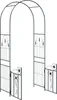 vidaXL Arco da giardino nero, 102 x 50 x 218 cm, acciaio Anteprima dell’immagine prodotto 5