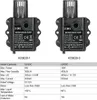 Two identical DC brushless water pumps are shown side-by-side with a table of specifications below them. Produktbild-Vorschau