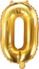 Palloncino in foil numerico ORO 35 cm - 0 ( NON RIEMPIBILE Anteprima dell’immagine prodotto 1