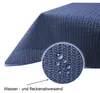 Garten Tischdecke Outdoor PVC rechteckig 130x160 cm Blau Produktbild-Vorschau 5