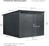 osoltus Premium Metall Gerätehaus Skylight 8 m² 280 x 300 Produktbild-Vorschau 3