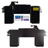 A product shot of a laptop battery and associated tools, with a separate shot of a metal casing. Náhled obrázku produktu