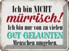 vianmo Blechschild 30x40 cm ich bin nicht mürrisch nur Produktbild-Vorschau 1