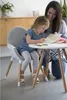 WEBABY - Chaise haute évolutive pour repas bébé Blanc et Voir les images du produit 6