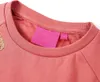 Kinder-Sweatshirt Gr. 92 Altrosa mit Pailletten-Giraffe Produktbild-Vorschau 3