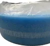 A close-up, side view of a roll of blue foam insulation material, wrapped in clear plastic. Náhľad obrázku produktu