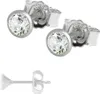 Paar Kleine Ohrstecker 3,5mm Weißgold 333 8 Karat Gold Produktbild-Vorschau 1