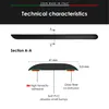 Baguettes latérales de pare-chocs pour Opel Adam 2012 avec Voir les images du produit 4
