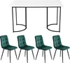 A dining table with four chairs. Podgląd zdjęcia produktu