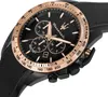 A close-up shot of a Maserati chronograph watch with a black dial and rose gold accents. Anteprima dell’immagine prodotto