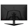 The back of a black computer monitor on a white background. Produktbild-Vorschau