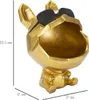 Mauro Ferretti Dekofigur Hund Ø17x23,5 cm gold schwarz Produktbild-Vorschau 9
