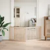 vidaXL Skladací plot pre psov 2 panely 160 cm topoľové Náhľad obrázku produktu 3