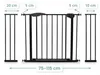 Barrière de sécurité pour escaliers et portes noire Voir les images du produit 9