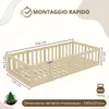 Crazy Pine Letto per Bambini 120x190 cm – Letto Montessori Anteprima dell’immagine prodotto 2