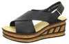 Rieker Damen Sandalen Keilabsatz Sandaletten 68189-00, Produktbild-Vorschau 11