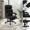 Chaise de bureau JILIEN avec repose-pieds et revêtement en Voir les images du produit 7
