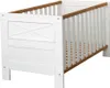Babybett - Weiß - Kiefernholz massiv gewachst - 70 x 140 cm Produktbild-Vorschau 1