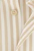 Ledub Hemd mit kurzen Ärmeln beige gestreift normale Produktbild-Vorschau 4