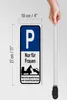 Holzschild Hinweis 10x27cm Parkschild Nur für Frauen Produktbild-Vorschau 6