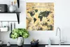 MuchoWow® Poster Weltkarte - Vintage - Zeitungen 50x50 cm - Produktbild-Vorschau 3
