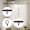 100 Stück Metall Gardinenringe mit Clips Farbe Schwarz Matt Produktbild-Vorschau 7