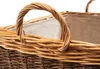 A close-up view of the handle and upper rim of a wicker basket. Náhľad obrázku produktu