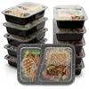 BigDean 10 Stück wiederverwendbare Meal Prep Boxen mit Produktbild-Vorschau 1