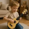 Ukelele para niños, instrumento musical de madera natural Vista previa de la imagen del producto 12