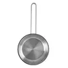 A stainless steel pot with a handle against a white background. Produktbild-Vorschau