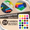 SUYASA 24er Textilstifte, Stoffmalstifte Waschfeste - Produktbild-Vorschau 2