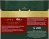 The image shows the back of a coffee capsule packaging, featuring product details and branding. Produktbild-Vorschau