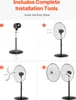 VEVOR Ventilateur industriel sur pied, 810 mm, oscillation Voir les images du produit 6