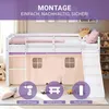 Homestyle4u Hochbett 90x200 Kinder Rutsche Set mit Matratze Produktbild-Vorschau 4